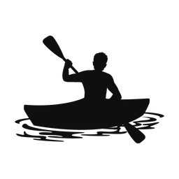 Kayak Racing - Male | Classic | Silhouette | v1