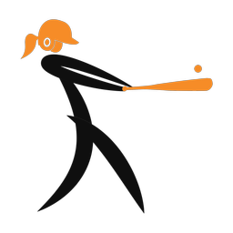 Softball Batter - Female | Motion | 2 Colored | v1