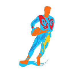 Rugby - Male | Splash | Colorful | v1