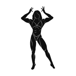 Body Building - Female | Promax | Silhouette | v3