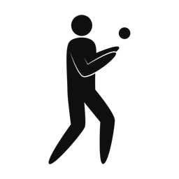 Cricket Fielder - Male | Strike | Silhouette | v1