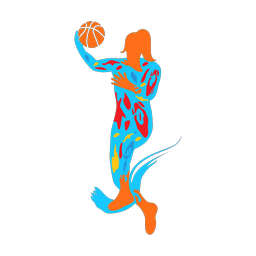 Basketball - Female | Splash | Colorful | v5
