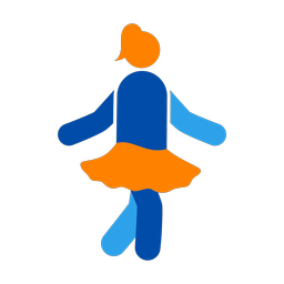 Ballet Dancing - Female | Round | 3 Colored | v1