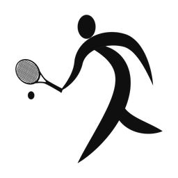 Tennis - Male | Motion | Silhouette | v1