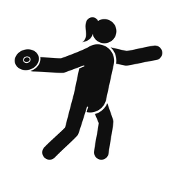 Discus Throw - Female | Round | Silhouette | v1