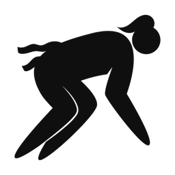 Flag Football Lineman - Female | Strike | Silhouette | v1