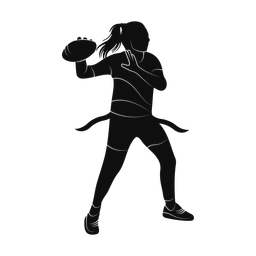 Flag Football Quarterback - Female | Promax | Silhouette | v1