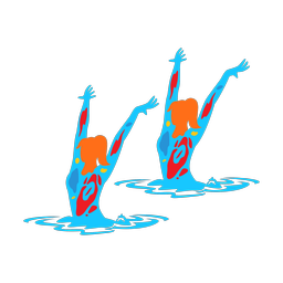 Synchronized Swimming - Female | Splash | Colorful | v1