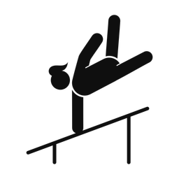 Uneven Bars - Female | Round | Silhouette | v1