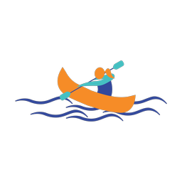 Canoeing - Female | Motion | 3 Colored | v1