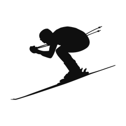 Downhill Skiing - Male | Classic | Silhouette | v1