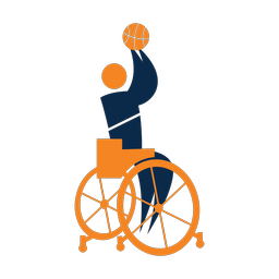 Wheelchair Basketball - Male | Motion | 2 Colored | v1