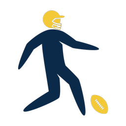 American Football Punter - Male | Strike | 2 Colored | v1