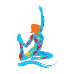 Yoga - Female | Splash | Colorful | v4