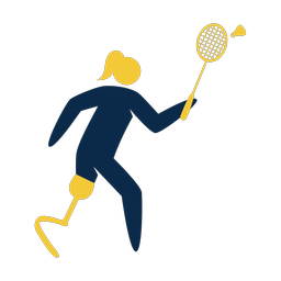 Para Badminton - Female | Strike | 2 Colored | v1