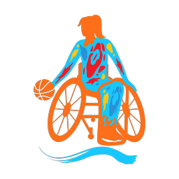 Wheelchair Basketball - Female | Splash | Colorful | v1