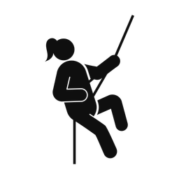 Rock Climbing - Female | Round | Silhouette | v1