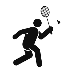 Badminton - Male | Round | Silhouette | v2