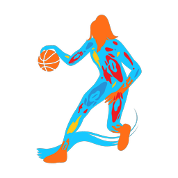 Basketball - Female | Splash | Colorful | v7