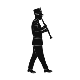 Marching Clarinetist - Male | Promax | Silhouette | v1