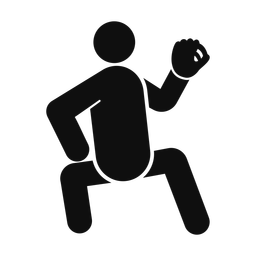 Baseball Catcher - Male | Round | Silhouette | v1