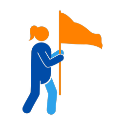Marching Band Flag Performer - Female | Round | 3 Colored | v1