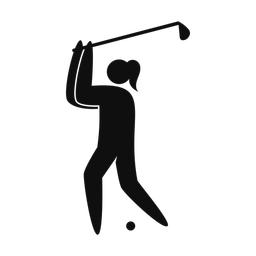 Golf - Female | Strike | Silhouette | v4