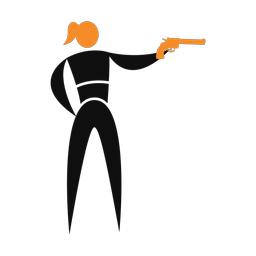 Pistol Shooting - Female | Motion | 2 Colored | v1