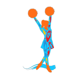 Cheerleader - Female | Splash | Colorful | v4