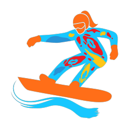 Snowboarding - Female | Splash | Colorful | v1