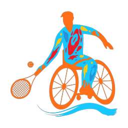 Wheelchair Tennis - Male | Splash | Colorful | v1