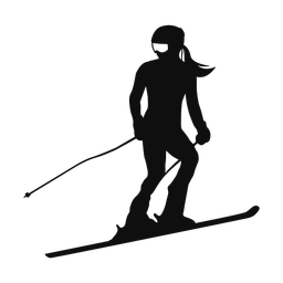Downhill Skiing - Female | Classic | Silhouette | v1