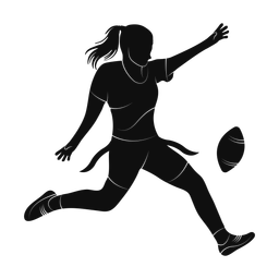 Flag Football Punter - Female | Promax | Silhouette | v1
