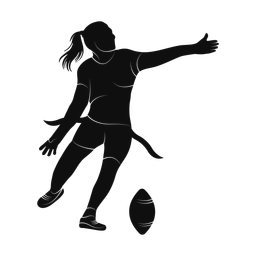 Flag Football Kicker - Female | Promax | Silhouette | v1