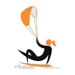 Kitesurfing - Female | Motion | 2 Colored | v1