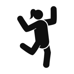 Dancing - Female | Round | Silhouette | v1