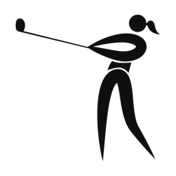Golf - Female | Motion | Silhouette | v1
