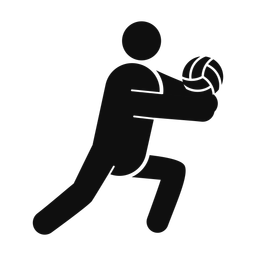 Volleyball - Male | Round | Silhouette | v2
