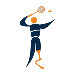 Para Badminton - Male | Motion | 2 Colored | v1