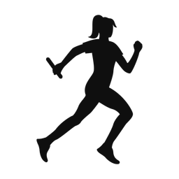 Relay Racing - Female | Classic | Silhouette | v1
