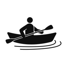 Canoeing - Male | Round | Silhouette | v1