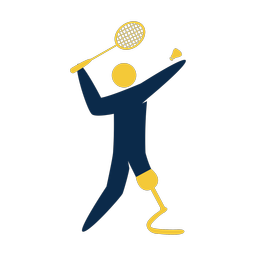 Para Badminton - Male | Strike | 2 Colored | v1