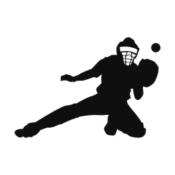 Baseball Catcher - Male | Classic | Silhouette | v1