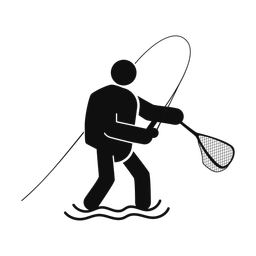 Fly Fishing - Male | Round | Silhouette | v1