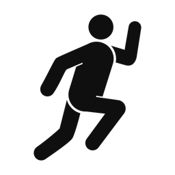Running - Male | Round | Silhouette | v4