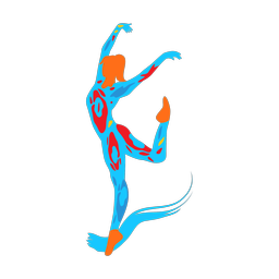 Dancing - Female | Splash | Colorful | v1