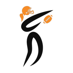 American Football Receiver - Female | Motion | 2 Colored | v1