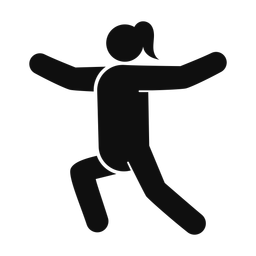 Yoga - Female | Round | Silhouette | v7