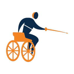 Wheelchair Fencing - Male | Motion | 2 Colored | v1