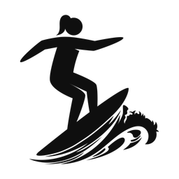 Surfing - Female | Strike | Silhouette | v2
